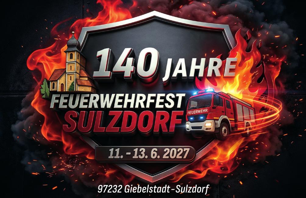 Flyer Feuerwehrfest Sulzdorf Feuerwehrfest Sulzdorf 11.-13.06.2027